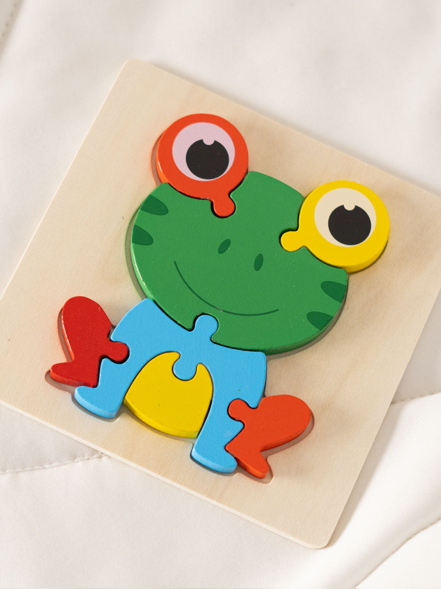 Puzzle en Bois – Grenouille Sautillante V2