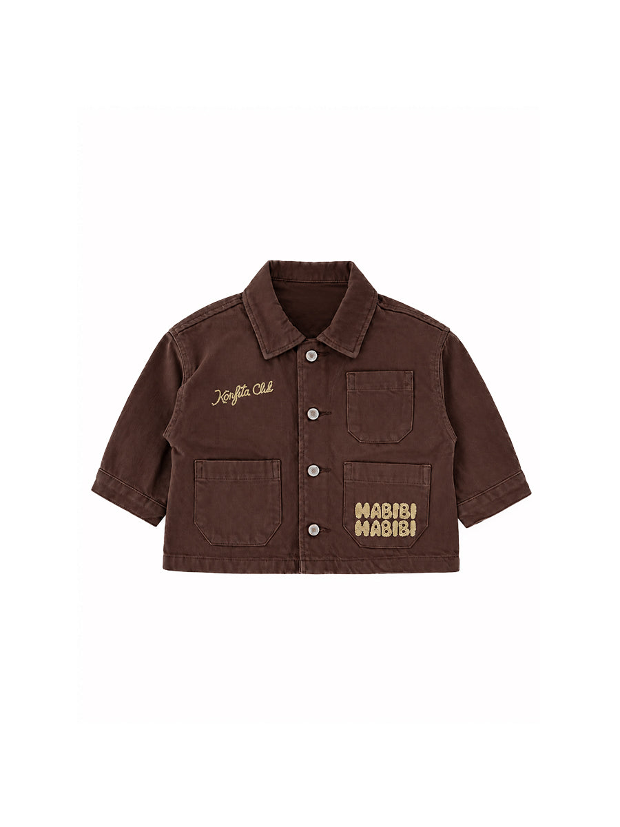 Veste Jean Habibi Marron