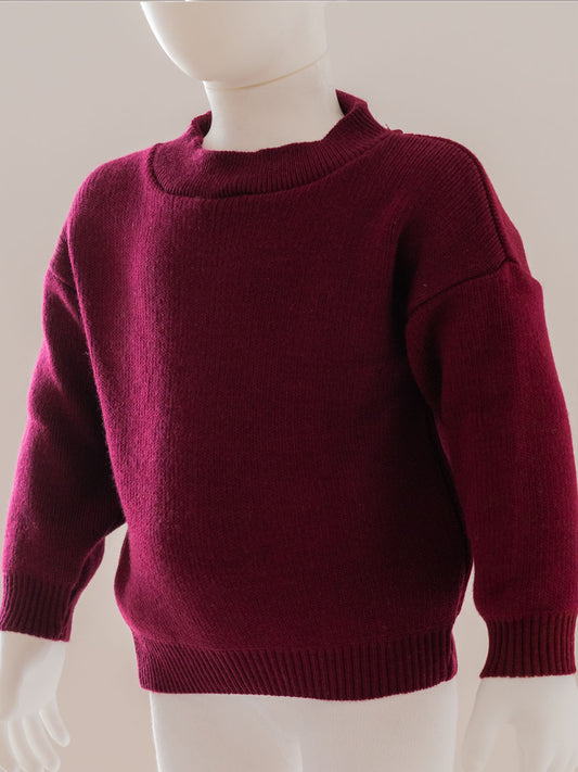 Pull Tricot Burgundy V1