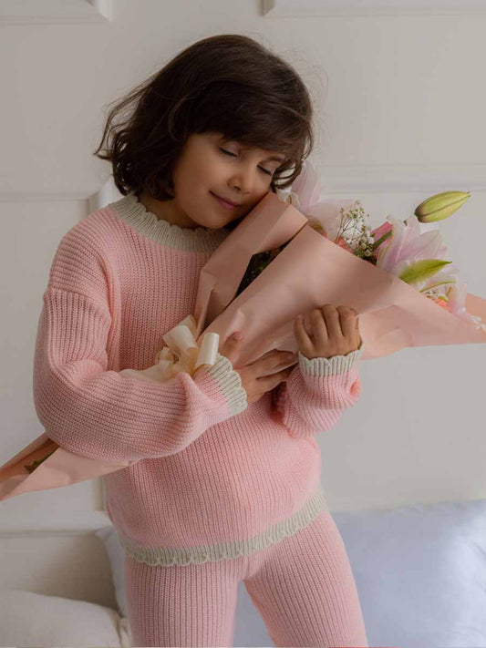 Ensemble Tricot Rose