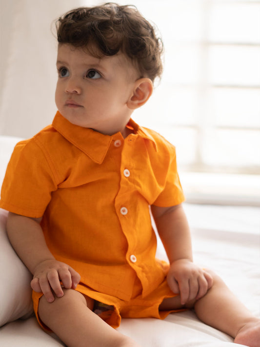 Ensemble Chemise & Short en Lin V1