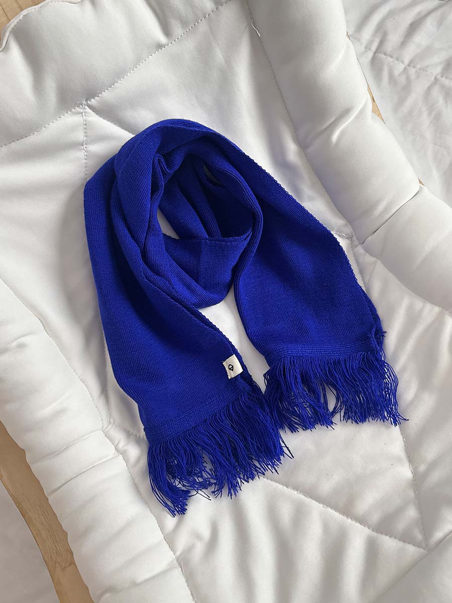 Cache-col Tricot Bleu Roi Enfant