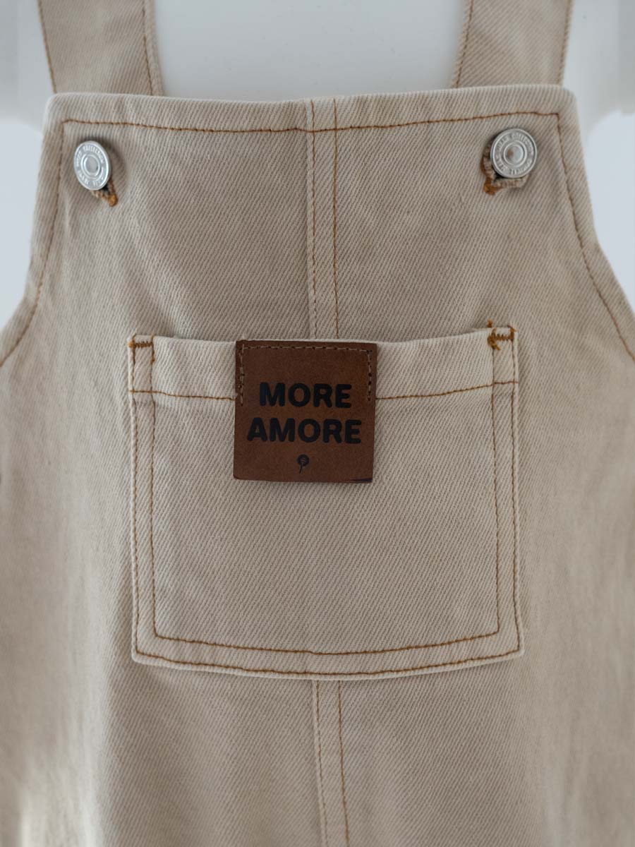 Salopette Jeans Beige V1