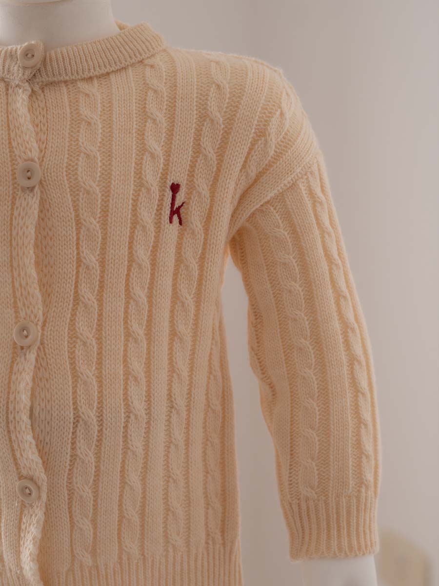 Gilet Tricot Torsadé