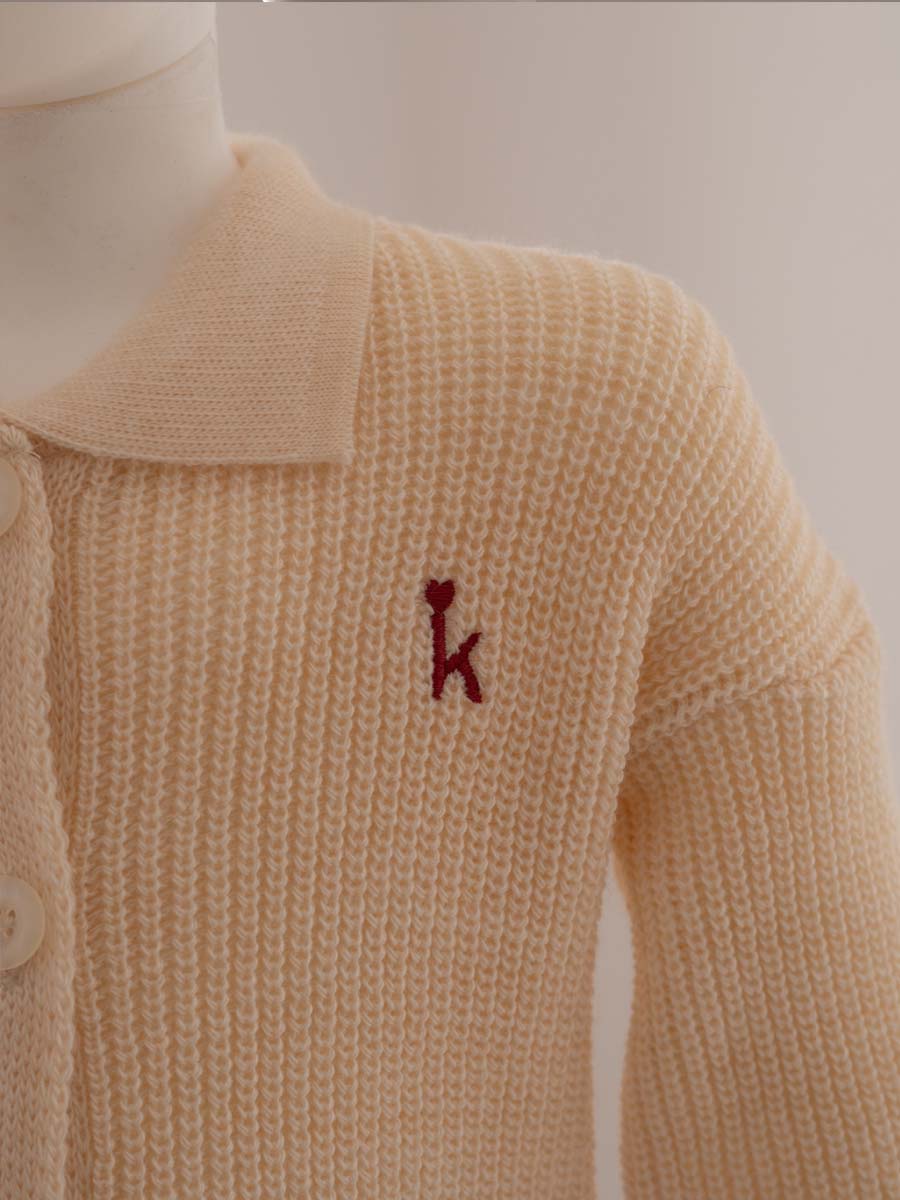Gilet Tricot Cœur