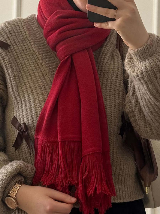 Cache-col Tricot Adulte Rouge