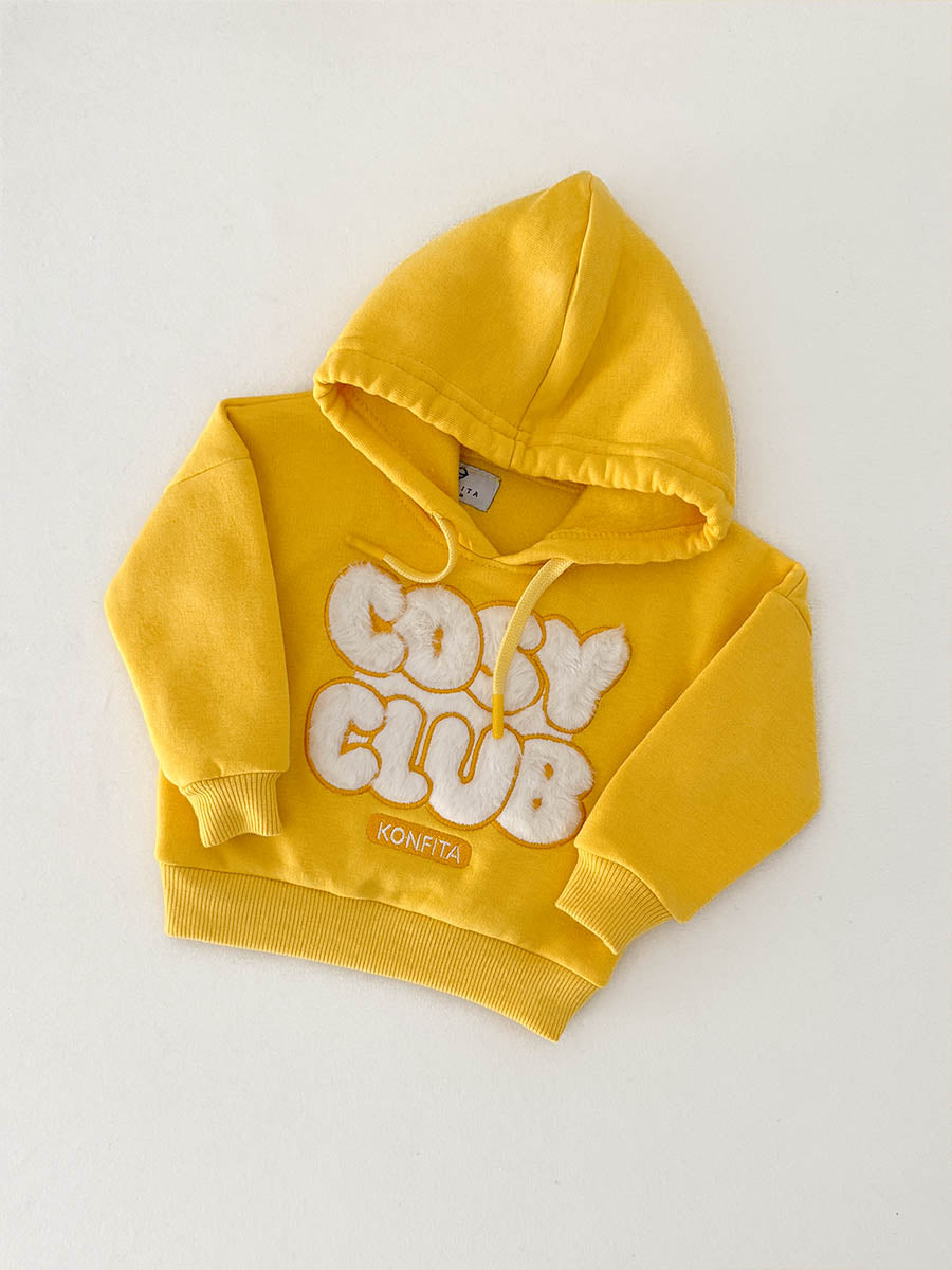 Hoodie Cosy Club Jaune