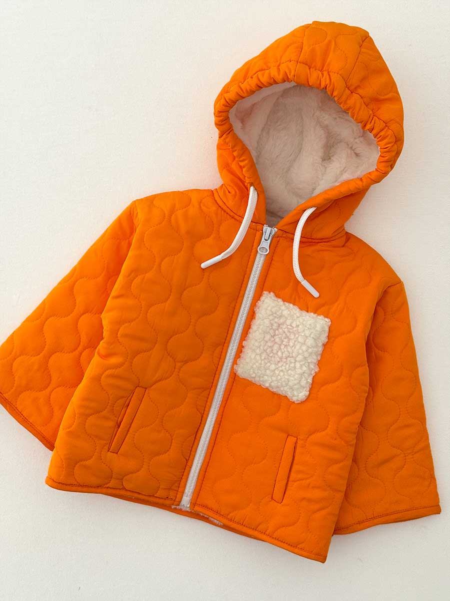 Manteau Matelassé Orangé