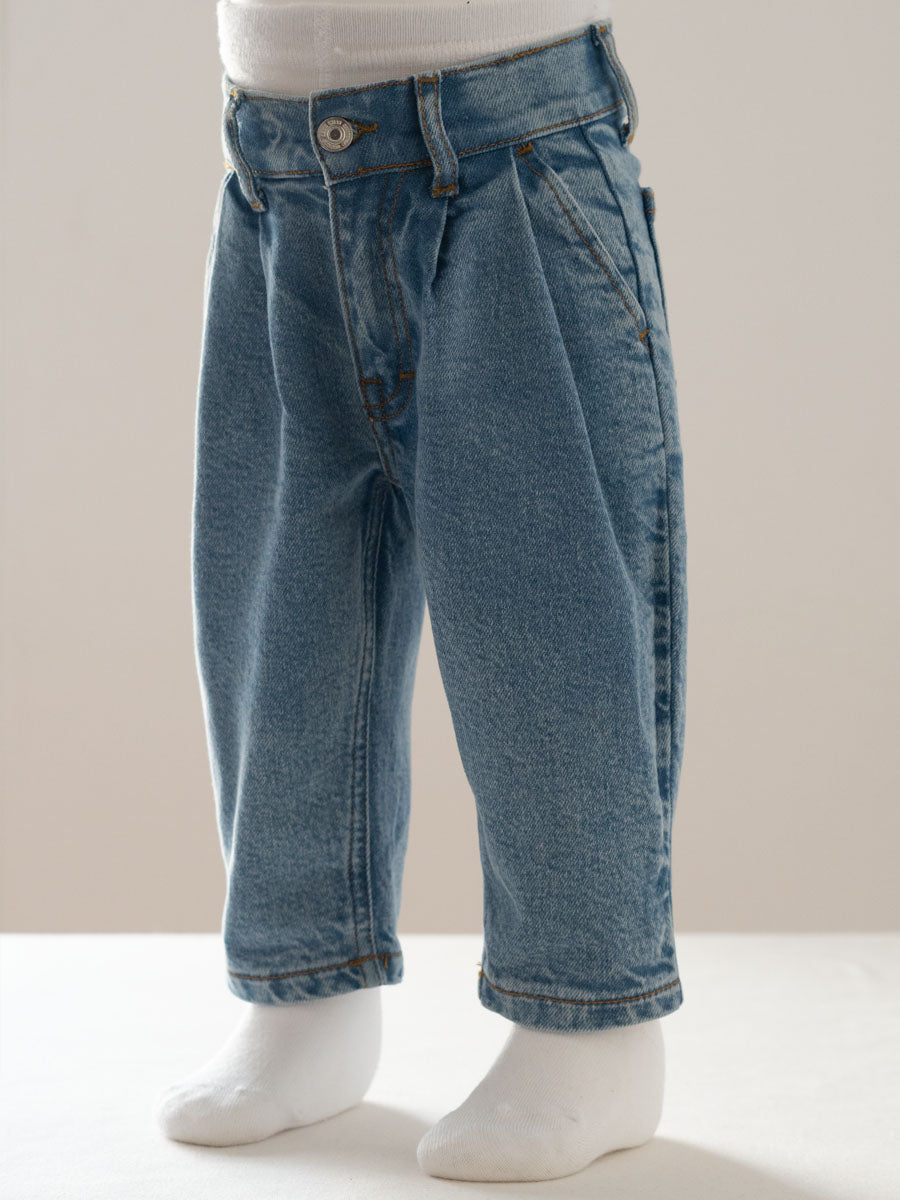 Pantalon Baggy Jeans Bleu
