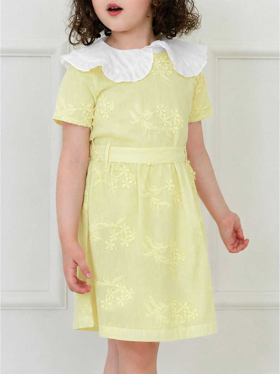 Robe Flowers Jaune