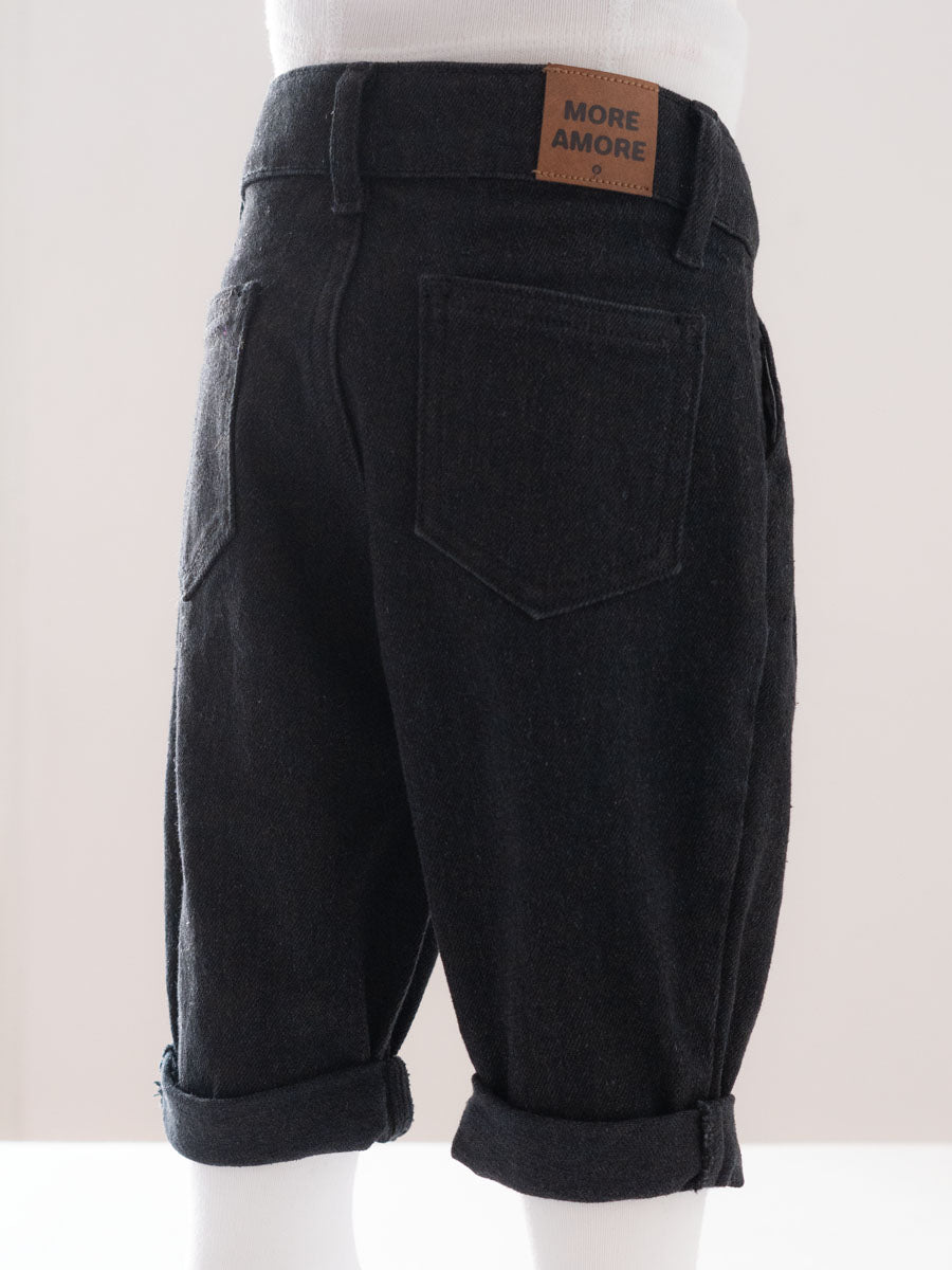 Pantalon Baggy Jeans Noir V1
