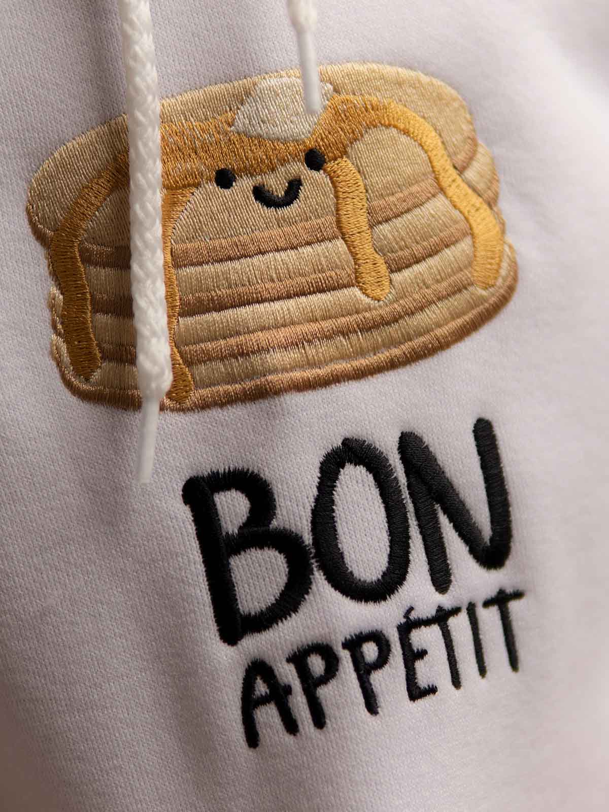 Hoodie Molletonnée Bon appétit V1