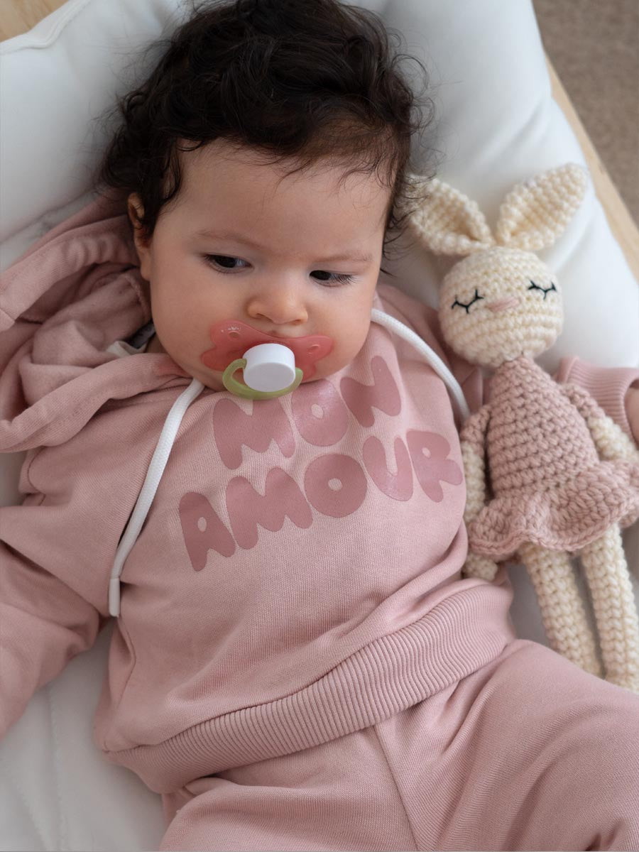 Hoodie Molletonné Mon Amour V1