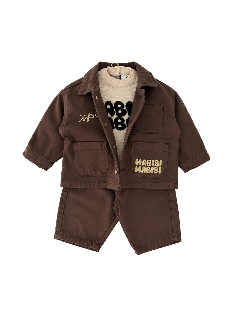 Look Complet Habibi - Denim & Tricot Marron