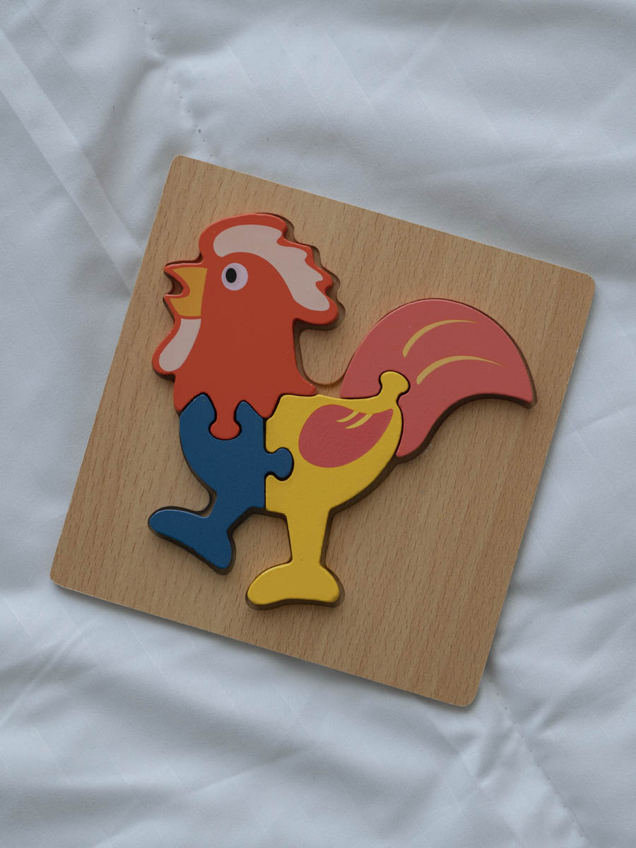 Puzzle en Bois - Monsieur Cocorico