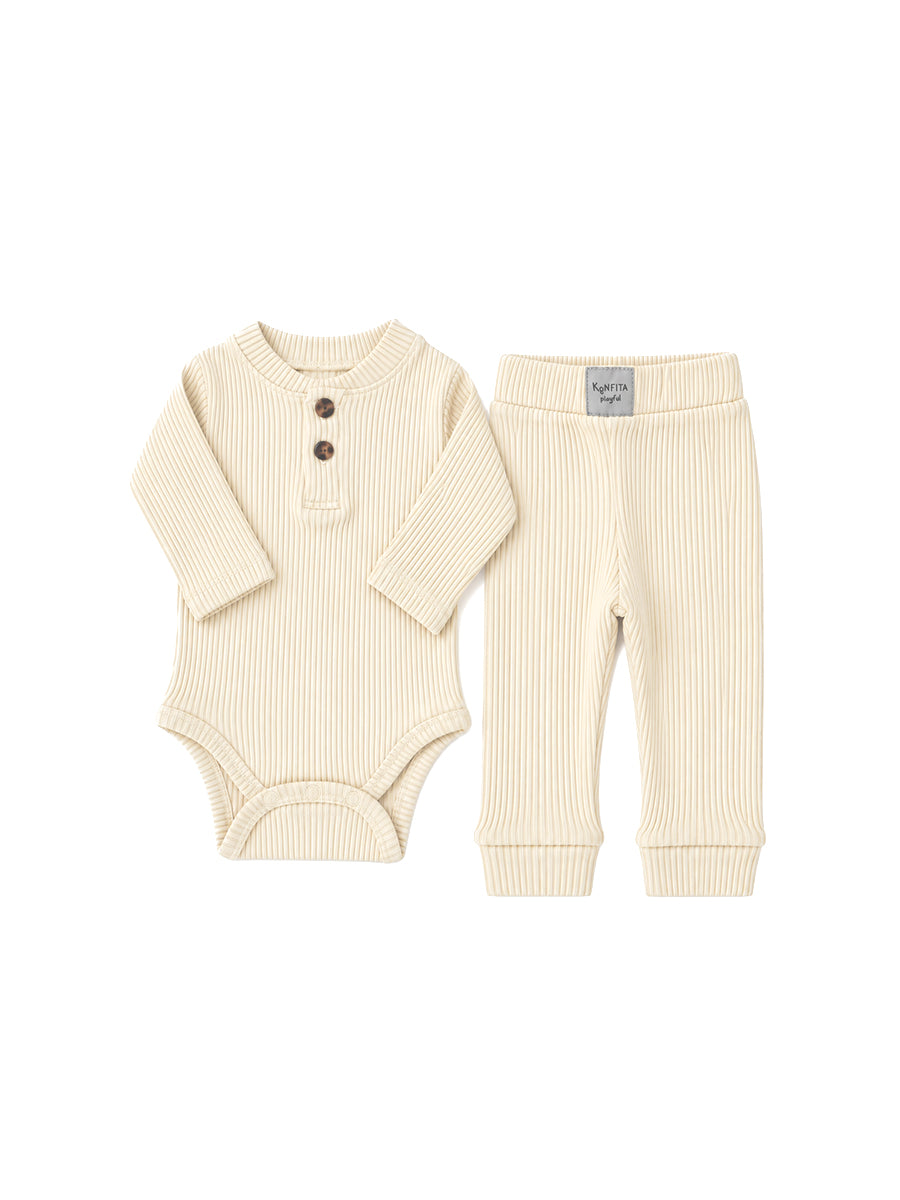 Ensemble Body Pantalon écru