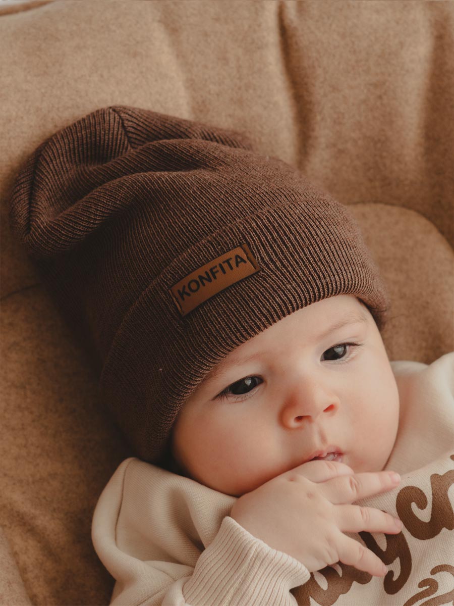 Bonnet Tricot Chocolat V1