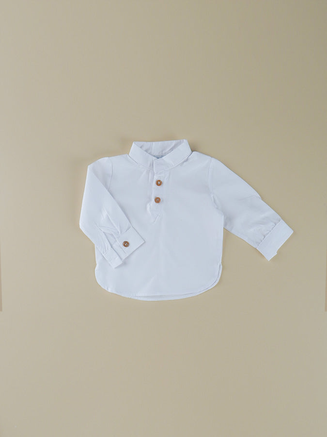 Chemise Col Mao Blanc V1