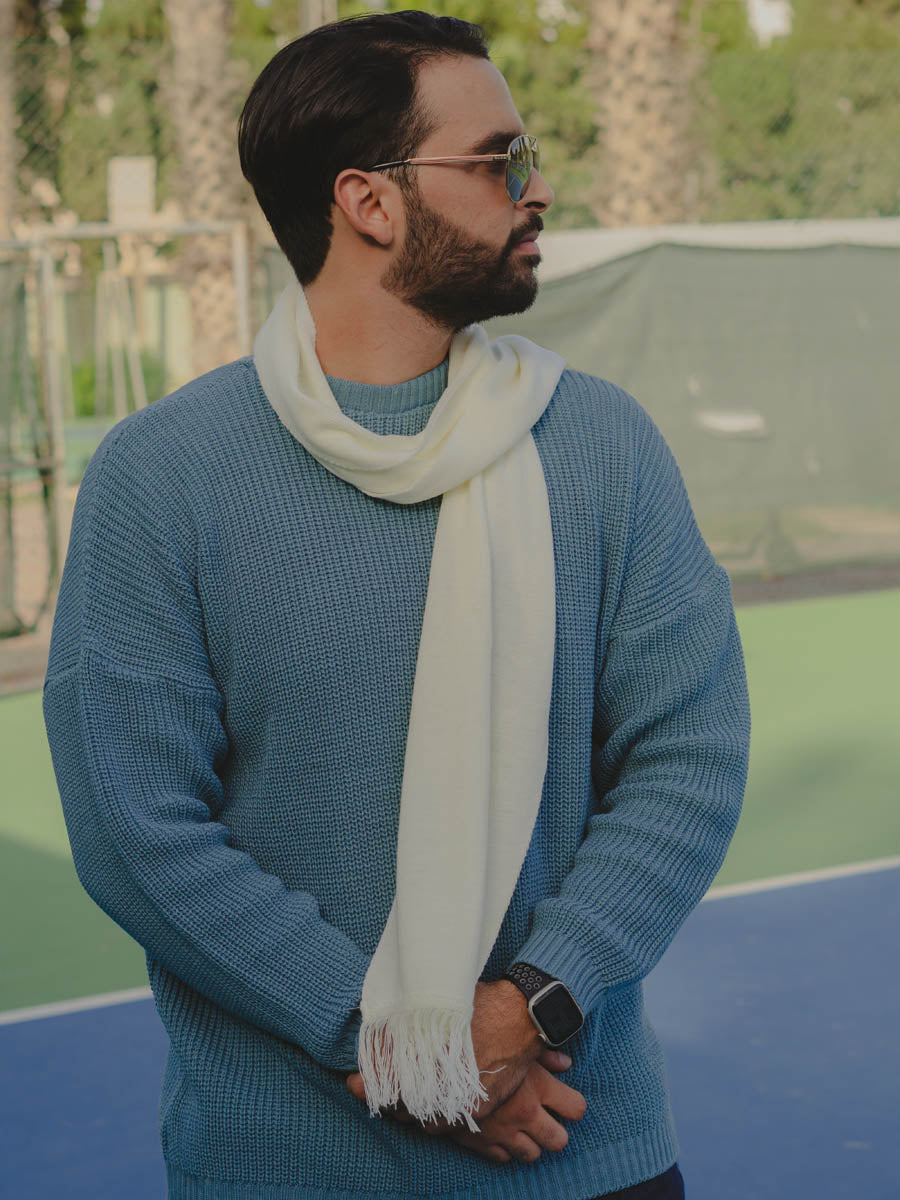 Pull tricot Bleu Adulte V1