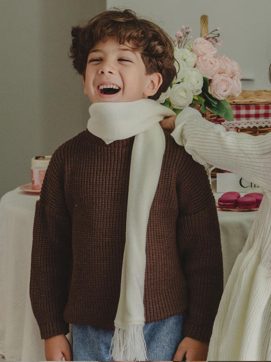 Pull tricot Chocolat V1