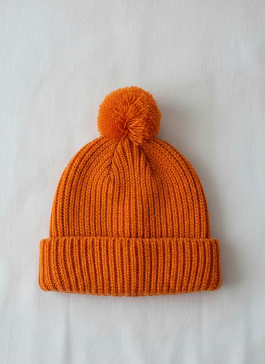 Bonnet Tricot Orangé