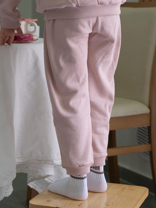 Pantalon Molletonné Rose V1