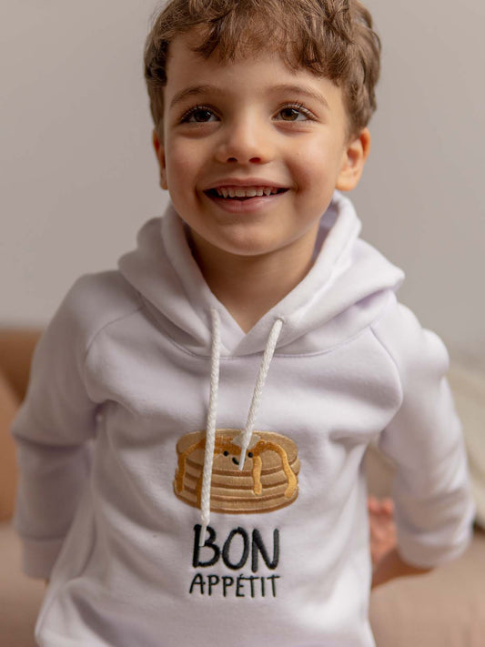 Hoodie Molletonnée Bon appétit V1