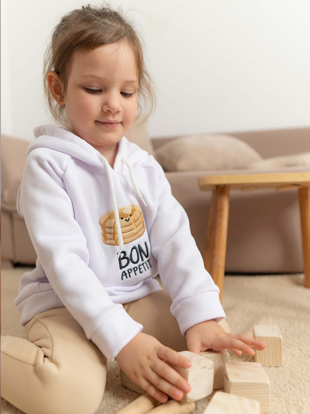 Hoodie Molletonnée Bon appétit V1