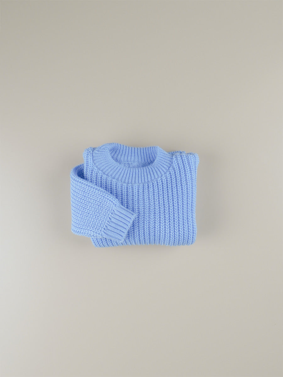 Pull tricot Bleu Ciel V1