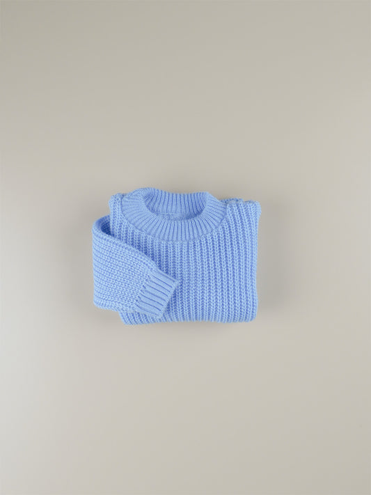 Pull tricot Bleu Ciel V1