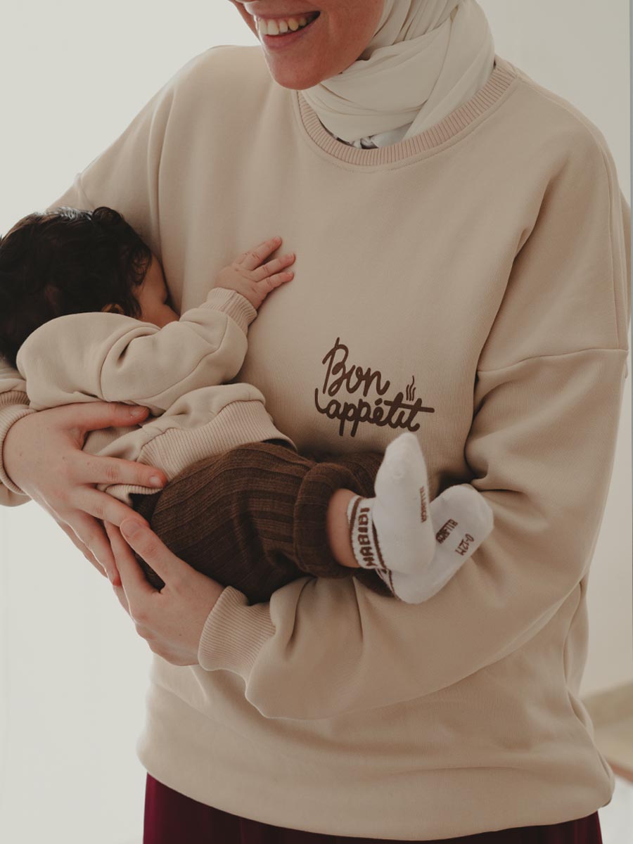 Pull Molletonné Bon appétit Adulte V1