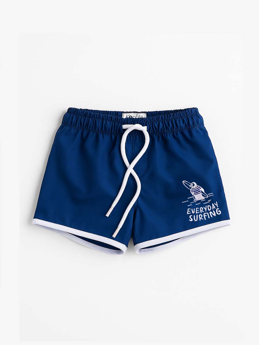 Maillot Short Bleu Petit Surfeur