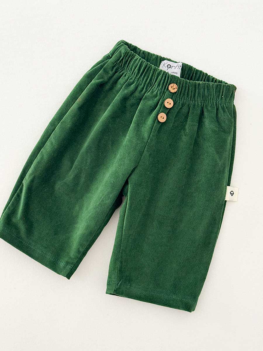 Pantalon Velours Vert