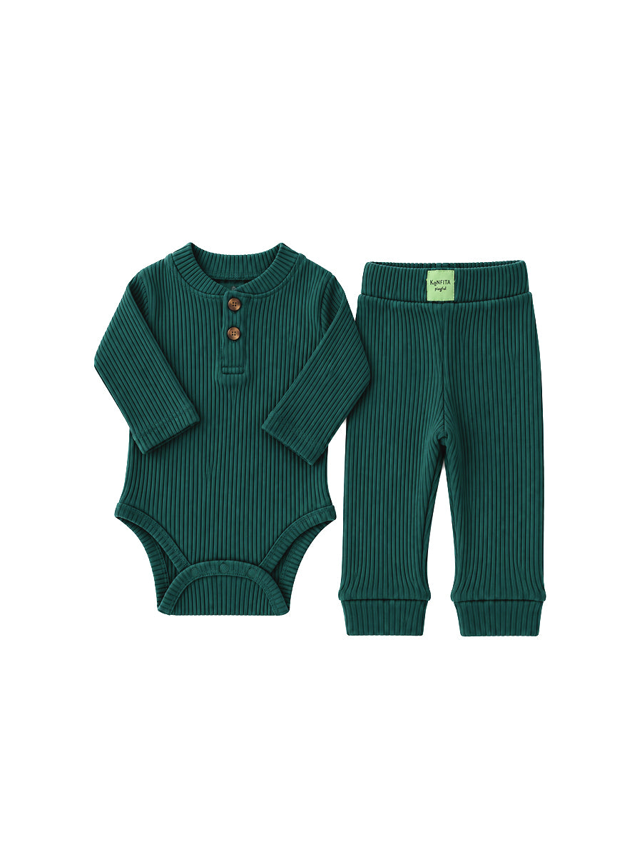 Ensemble Body Pantalon Vert Foncée