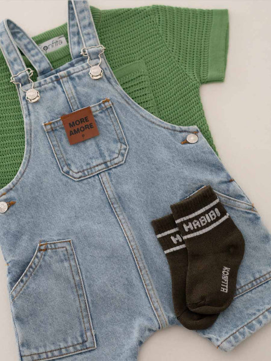 Pack Salopette Blue & Green ( 3 articles )