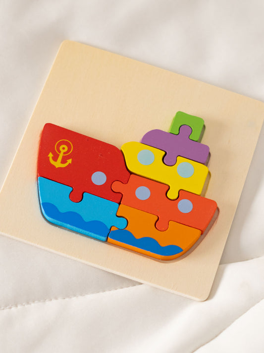 Puzzle en Bois – Bateau Biscotte V2