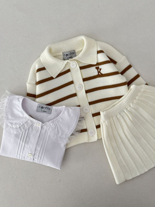 Pack Élégance Rayée Beige