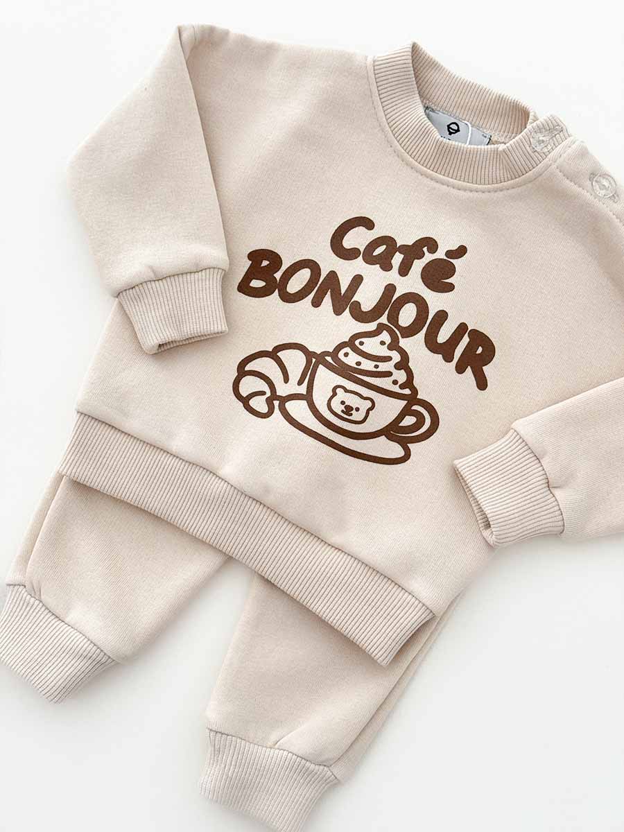 Ensemble Café Bonjour Beige