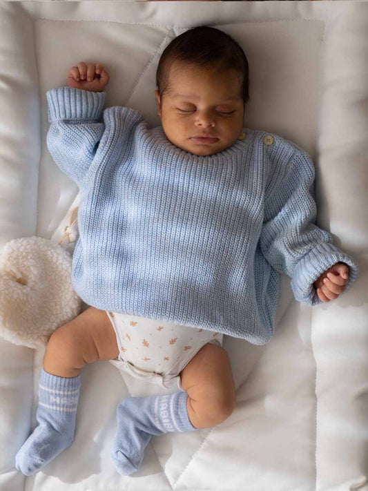 Pull Tricot Bleu Ciel