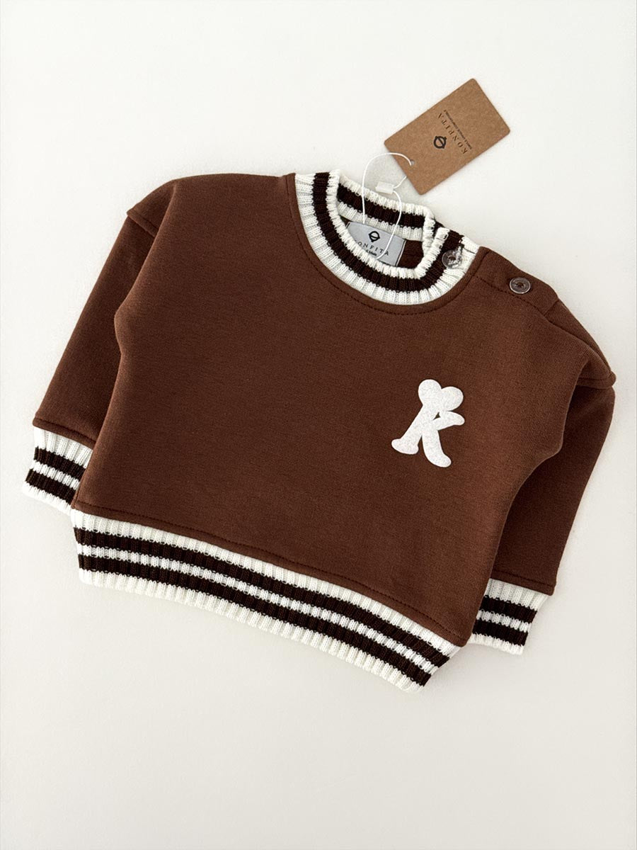 Pull Moltonné Tricot Chocolat