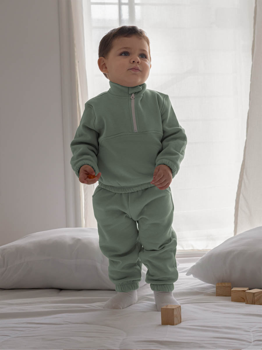 Ensemble Zip en Molleton