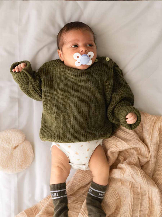 Pull Tricot Vert Militaire