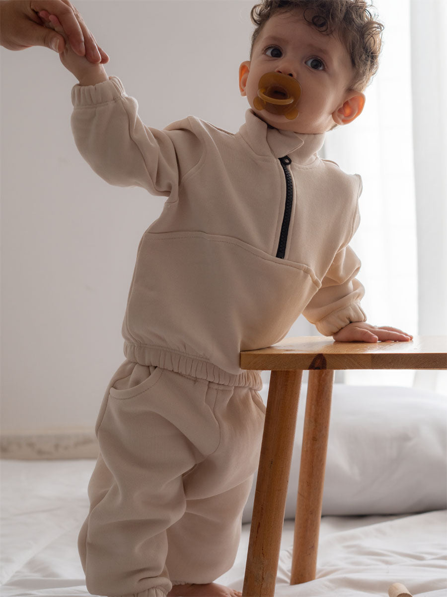 Ensemble Zip en Molleton