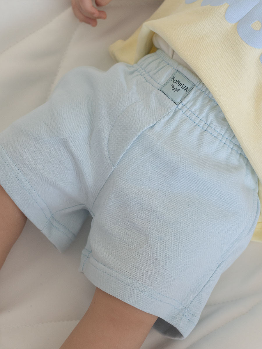 Short Coton Bleu Ciel
