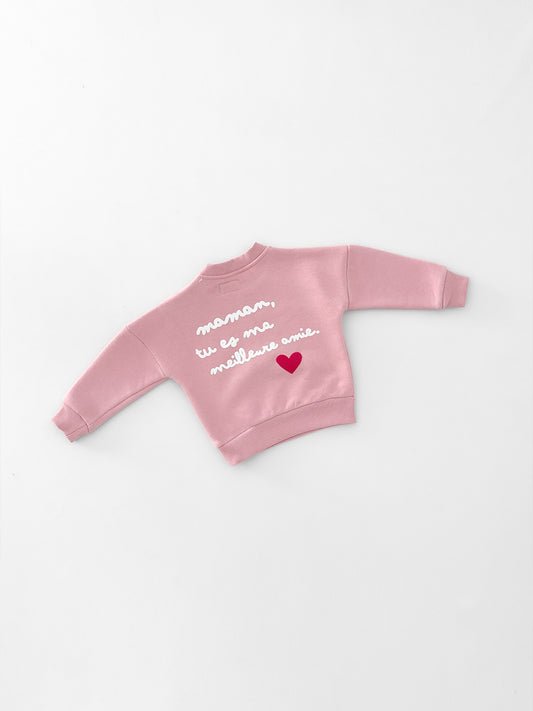 Pull Maman tu es ma meilleure amie Rose