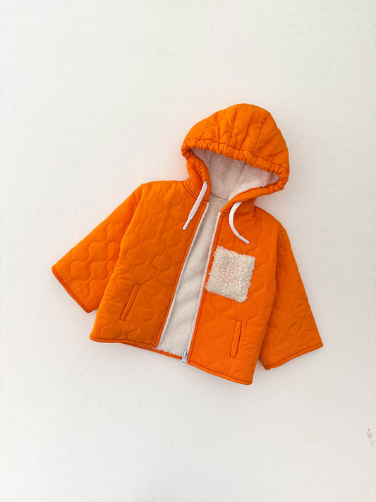 Manteau Matelassé Orangé