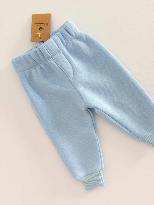 Pantalon Molletonné Bleu Ciel