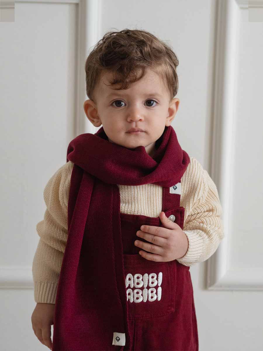 Salopette Jeans HABIBI Burgundy