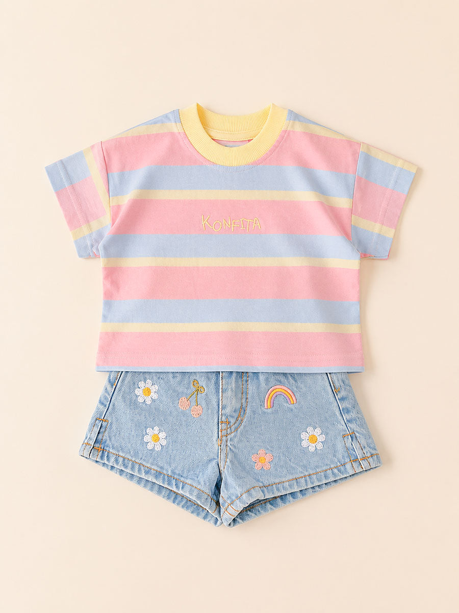 Pack Denim Fleuri