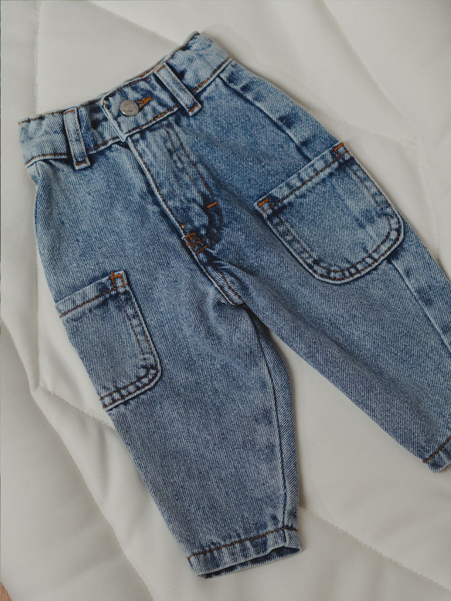 Pantalon Jeans Cargo